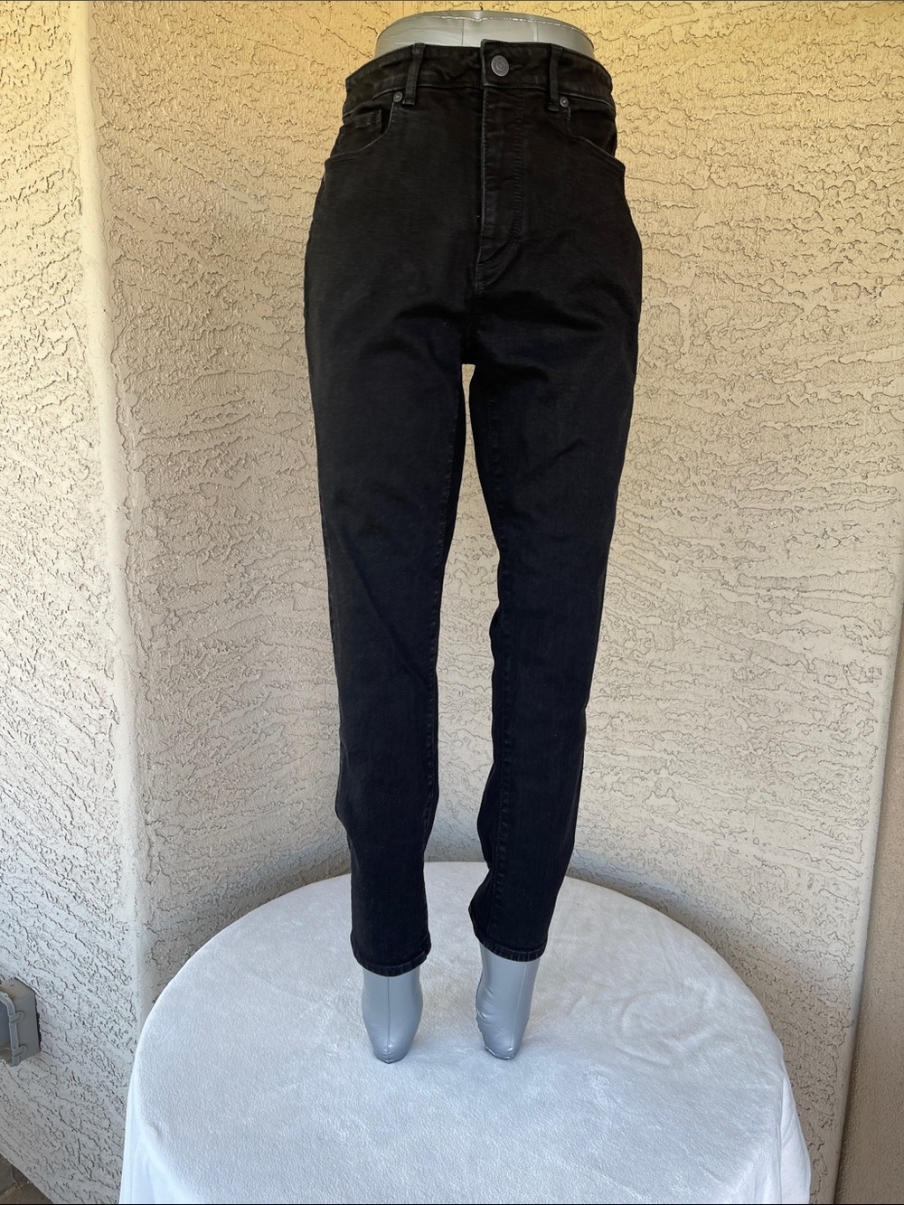 LOFT Curvy Skinny Black Jeans Size 6